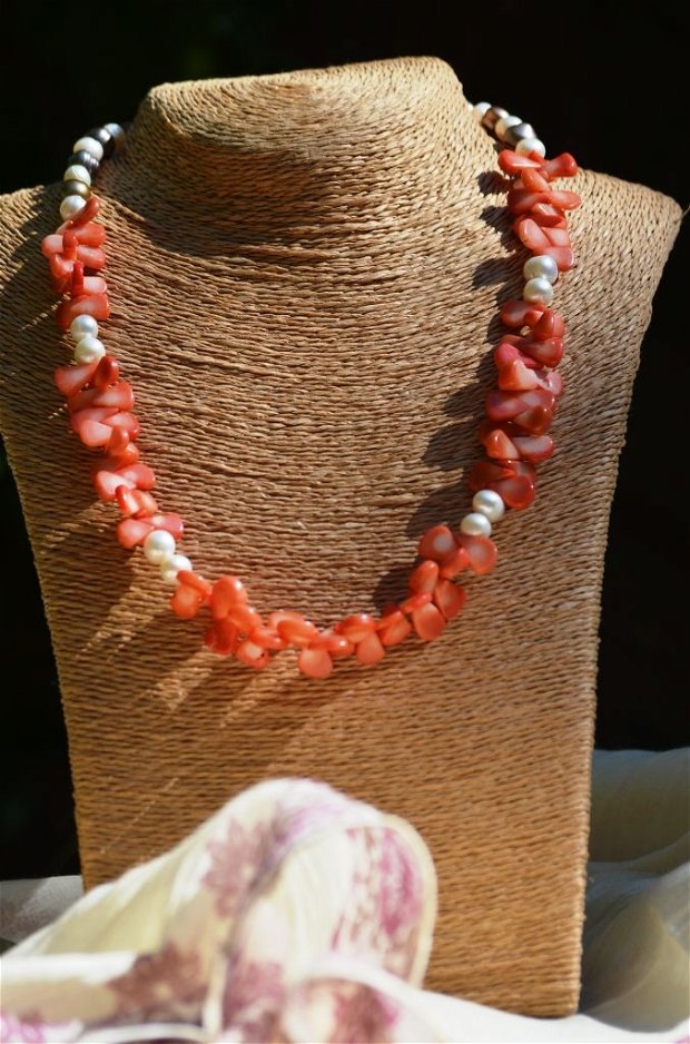 Colier coral "Summertime"