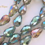 Cristale sticla fatetate forma lacrima 15x10 mm