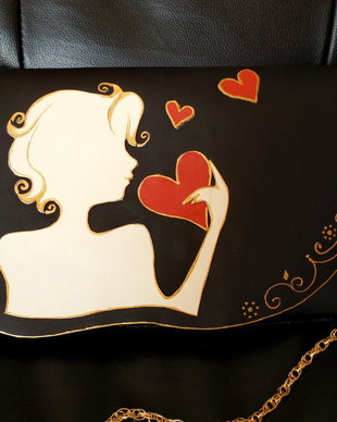 plic handmade unicat- Art Nouveau Silhouette (dimensiuni mari)