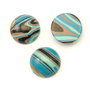 Cabochon turcoaz compozit, 16 mm (cod 21-131)