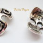 Capac ornamental in 3 colturi pentru margele mari 16-18 mm, 15x4 mm