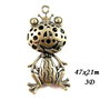 3999 - Pandantiv 3D broasca bronz