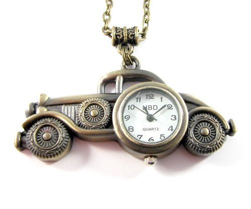 4000 - SET Ceas functional masina si charms bronz