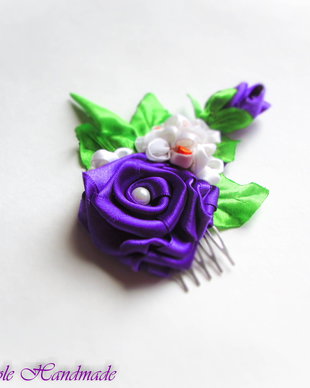 Bundle of Love - pieptene par flori satin