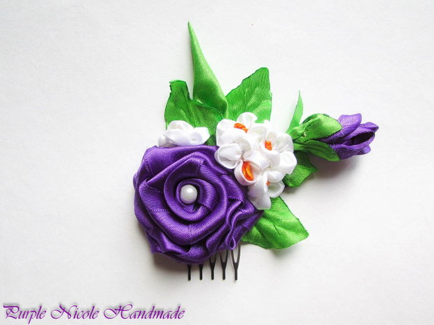 Bundle of Love - pieptene par flori satin