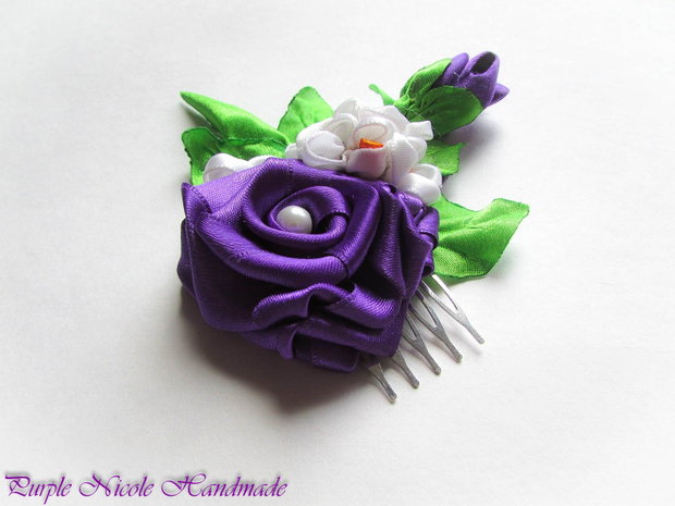 Bundle of Love - pieptene par flori satin