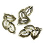 1b pandantiv / conector frunza , finisaj bronz 30x18mm (BZ0014)