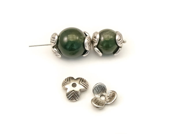 Capacele, finisaj argintiu antichizat, 10 mm (cod 8-98)