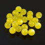 H958 Margele acril tip cat eye, galbene, aprox.8mm