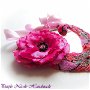 Fuchsia Summer Dream - bijuterii statement, colier roz si inel