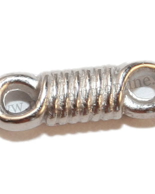 Margele din acril, argintii, arc, 13.5x3 mm