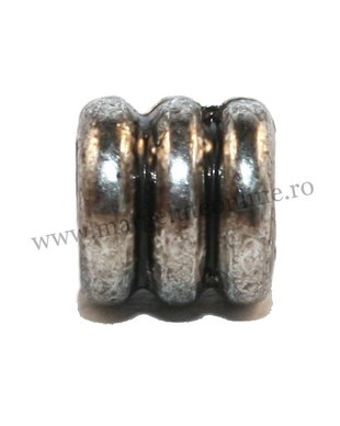 Margele din acril, tubulare, 7x7 mm