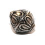 Margele din acril, biconice, antique silver, 21x19 mm