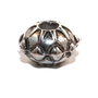 Margele din acril, biconice, antique silver, 12x8 mm