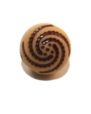 Margele din acril, decorative, antic style, 10 mm diametru