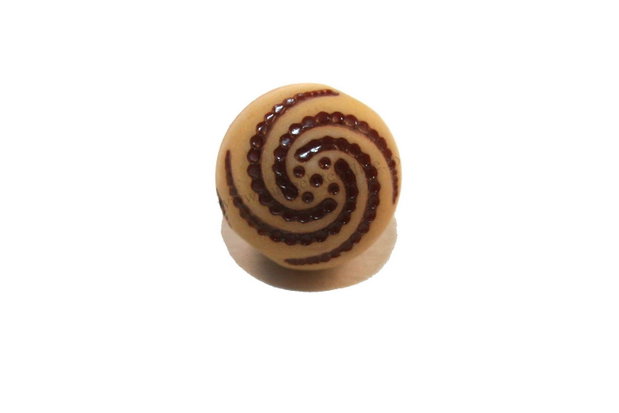 Margele din acril, decorative, antic style, 10 mm diametru