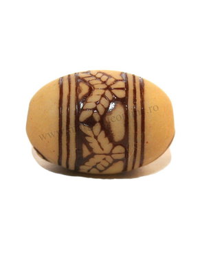 Margele din acril, decorative, antic style, 15x11 mm