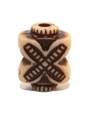 Margele din acril, decorative, antic style, 13x16 mm