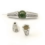 Conuri, finisaj argintiu antichizat, 7,5x13 mm (cod 8-110)
