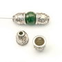 Conuri, finisaj argintiu antichizat, 9,5x10,5 mm (cod 8-113)