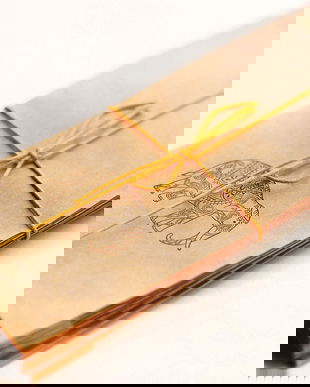 15 b pungute hartie 19.5 x 9.5 cm cu stampila elefant indian