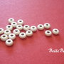 Margele stardust din argint 925 nuanta deschisa aprox 3x2.5 mm