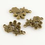 S970 Conector flori finisaj bronz 27x19mm