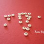 Margele stardust model 2 din argint 925 nuanta deschisa aprox 2x4 mm
