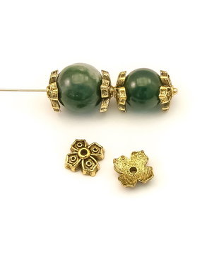 Capacele, finisaj auriu antichizat, 8,5 mm (cod 8-126)