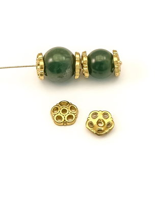 Capacele, finisaj auriu antichizat, 8 mm (cod 8-127)