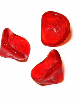 Margele din sticla, floare, 12x8 mm, rosii