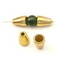 Conuri, finisaj auriu antichizat, 8x11 mm (cod 8-139)