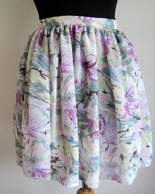 Pastel acvarell skirt