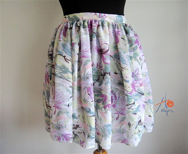 Pastel acvarell skirt