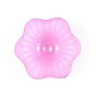 Margele din acril, frosted, floare, 11x4 mm, mov