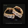 CERCEI/BAZA GOLD FILLED&amp;ZIRCONII 12/14 MM REZERVAT!