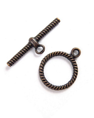 Inchizatoare toggle, cupru, 20x16 mm