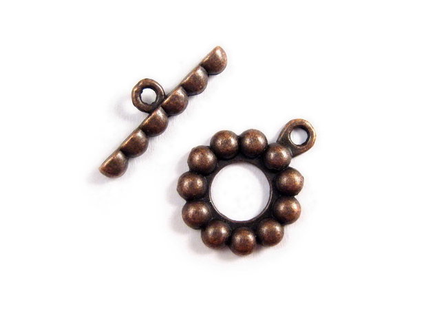 Inchizatoare toggle, cupru, 19x15 mm