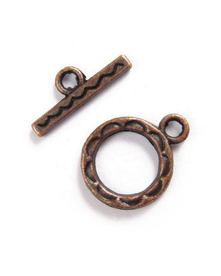 Inchizatoare toggle, cupru, 15x12 mm