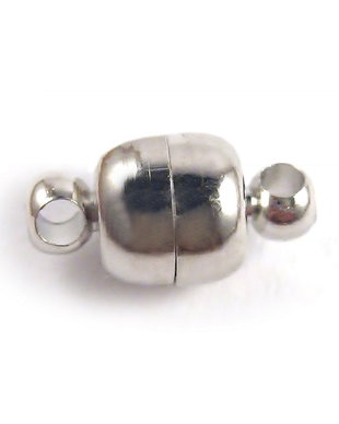 Inchizatoare cu magnet, argintie, 11x6 mm