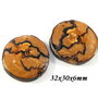 4032 # (2 buc) Charms / minipandantive lemn pluta lacuit