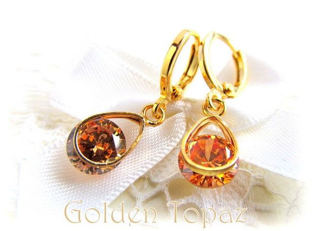 CERCEI GOLD FILLED/CRISTAL TOPAZ