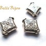Distantier romb argintiu antichizat 3.5x10x10 mm
