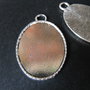 PANDANTIV OVAL - BAZA CABOCHON - 46 X 31 MM