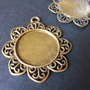 PANDANTIV BAZA CABOCHON - 49 X 44 MM