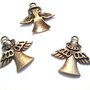 1b charm / pandantiv finisaj bronz , ingeras 23x22mm (BZ0039)