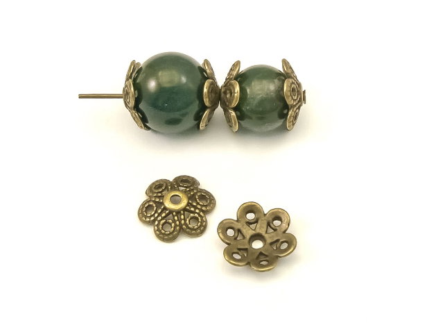 Capacele, finisaj bronz, 11,5 mm (cod 8-148)
