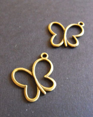 PANDANTIV BRONZ FLUTURE - 23 X 20 MM