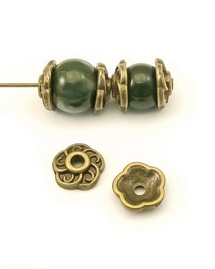 Capacele, finisaj bronz, 9,5 mm (cod 8-153)