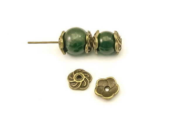 Capacele, finisaj bronz, 8,5 mm (cod 8-154)